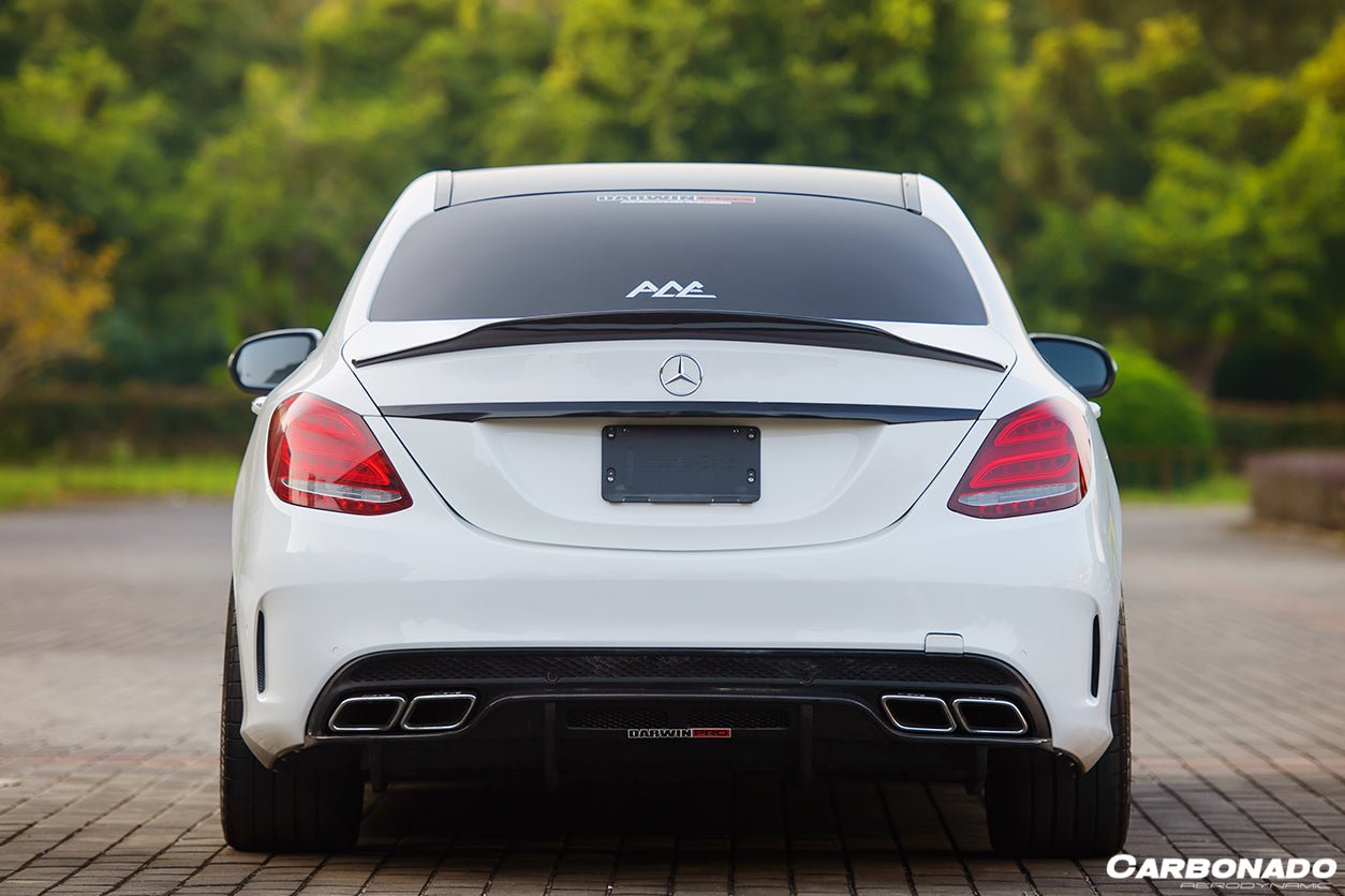 2015 - 2021 Mercedes Benz W205 C63/S AMG Sedan PS Style Rear Diffuser